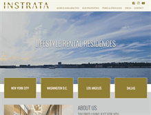 Tablet Screenshot of instrataresidences.com